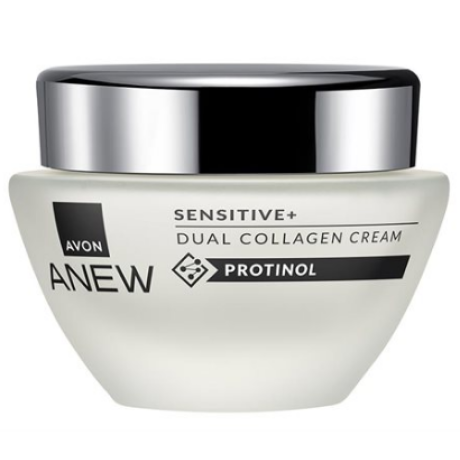 Anew Kollageenia tehostava ja rauhoittava Sensitive+ voide herkkäihoisille Protinolilla 50ml