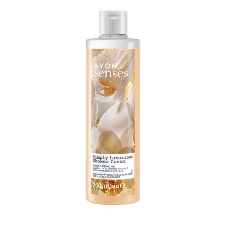 Senses Simply Luxurious Persikka & Vaniljankukka suihkugeeli 500ml