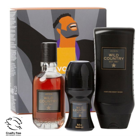 Wild Country setti Miehelle (sis. Edt 75ml + Suihkugeeli 250ml + Deodorantti 50ml)