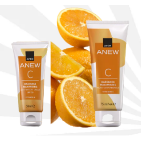 Anew C-vitamiinisetti päivävoide SPF 50 50ml + Mikrokuorinta kasvoille 75ml