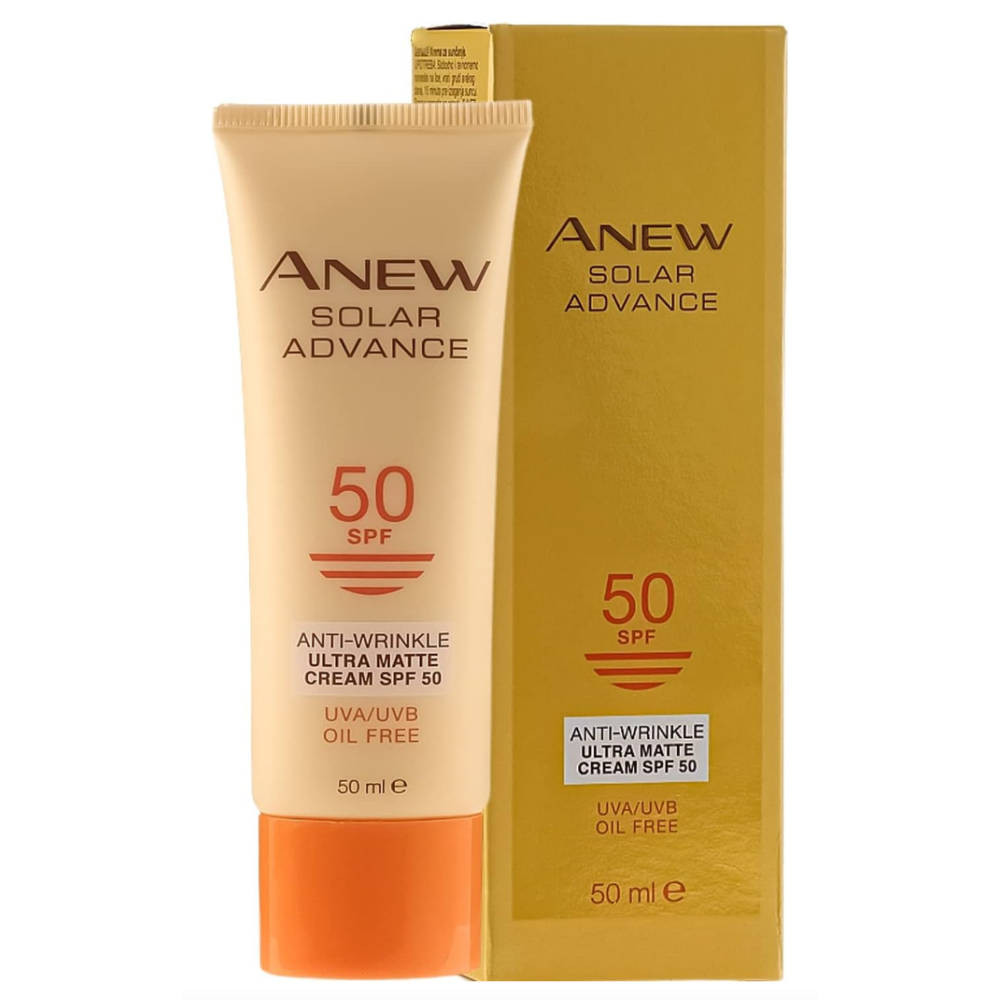 Anew Solar Advance aurinkovoide, joka mattaistaa SPF 50 2023