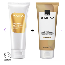 Anew Ultimate Kiinteyttävä Kultainen kalvonaamio kasvoille 75ml 