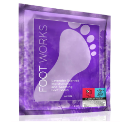 Foot Works Lavender - kosteuttavat ja silottavat naamiosukat 2 x 20ml