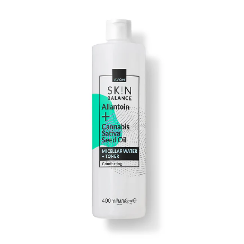 SKIN Cannabis palauttava 2-in-1 misellivesi & kasvovesi hamppuöljyllä 400ml