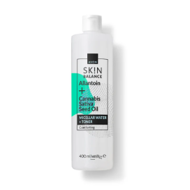 SKIN Cannabis palauttava 2-in-1 misellivesi & kasvovesi hamppuöljyllä 400ml