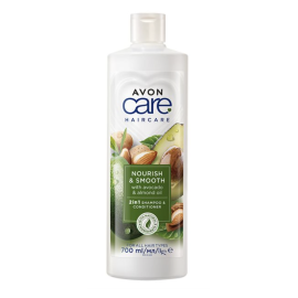 AVON CARE Shampoo&hoitoaine 2in1 Avocado&Manteliöljy 700ml