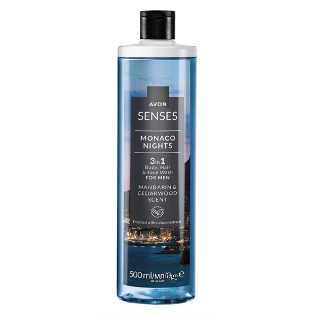 Senses Monaco Nights Suihkugeeli Miehille 500ml