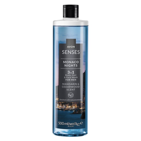 Senses Monaco Nights Suihkugeeli Miehille 500ml
