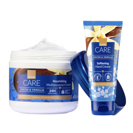Avon Care Kaakao&Vanilja lahjasetti (sis. Käsivoide 75ml, Yleisvoide 400ml) 