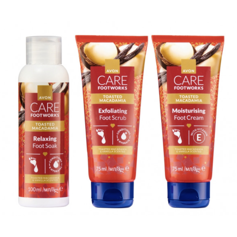 Foot Works Jalkojen lahjasetti (sis. Jalkakylpy 100ml, Kuorinta 75ml, Jalkavoide 75ml) JOULUKUVASTO