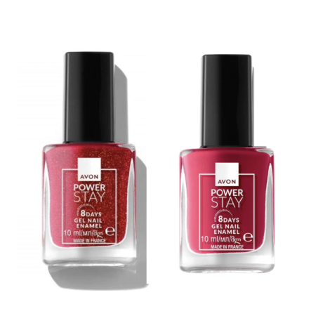 Kynsilakkasetti Holiday Ruby (sis. Geelikynsilakat Eternal Flame 10ml & Velvet Heart 10ml)