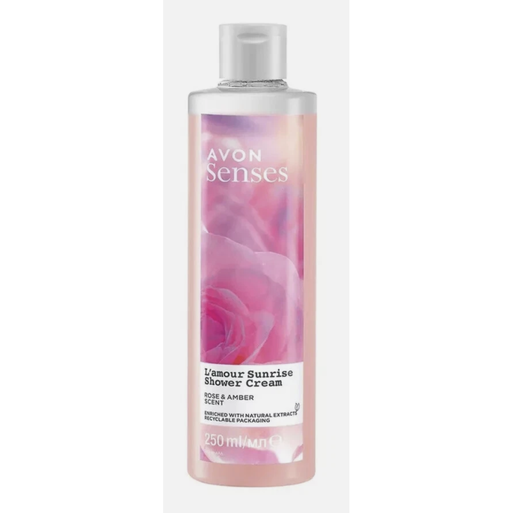 Senses L'amour Sunrise ruusun ja meripihkan suihkugeeli 250 ml