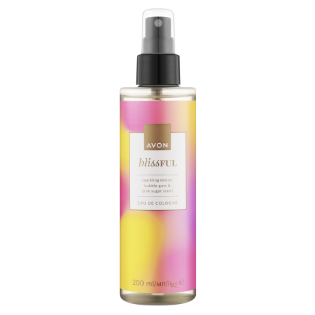 Vartalotuoksu BLISSFUL poreileva sitruuna, purukumi & pinkki sokeri 200ml