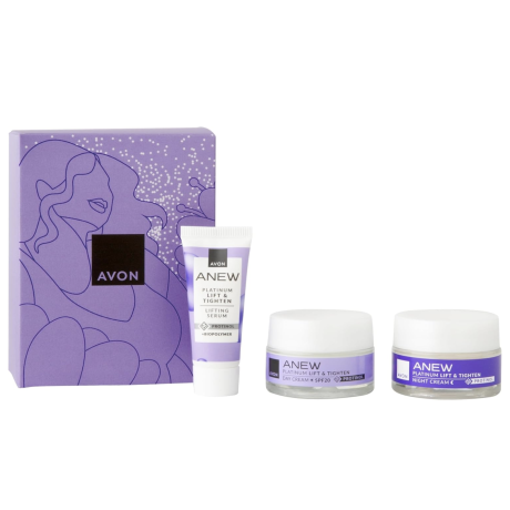 ANEW Platinum matkasetti (sis. Päivävoide 15ml, Yövoide 15ml ja Seerumi 10ml)