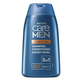 MEN Essential shampoo-hoitoaine-suihkugeeli 3in1 200ml