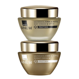 ANEW Ultimate SETTI kiinteyttävä Päivävoide SPF 20 10 x Protinolilla 50ml & Yövoide 10 x Protinolilla 50ml  
