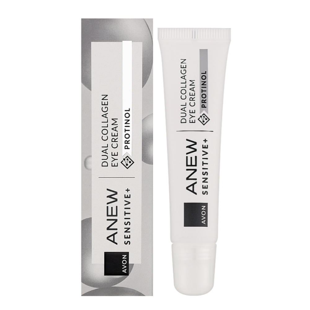Anew tehostava ja rauhoittava Sensitive+ silmänympärysvoide herkkäihoisille 10 x Protinol 15ml