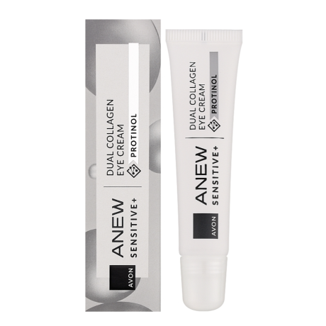 Anew tehostava ja rauhoittava Sensitive+ silmänympärysvoide herkkäihoisille 10 x Protinol 15ml