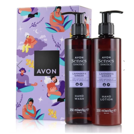 SENSES Essence Lavender&Ginger -lahjasetti 2 x 250ml (sis. nestesaippuan ja käsivoiteen)