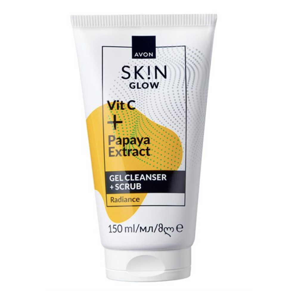 SKIN Kirkastava Puhdistusgeeli ja kuorinta kasvoille 2in1 150ml
