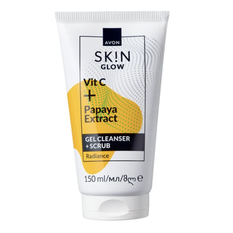 SKIN Kirkastava Puhdistusgeeli ja kuorinta kasvoille 2in1 150ml