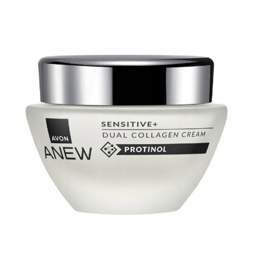 Anew Kollageenia tehostava ja rauhoittava Sensitive+ kasvovoide  herkkäihoisille 10 x Protinolilla 50ml