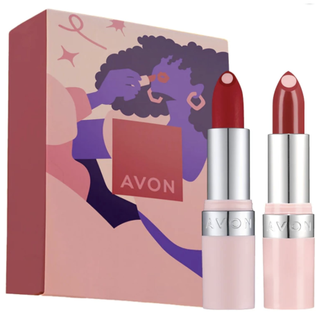 Huulipunasetti Hydramatic Red matte & Shine Duo Lahjasetti 2 x 3.6g