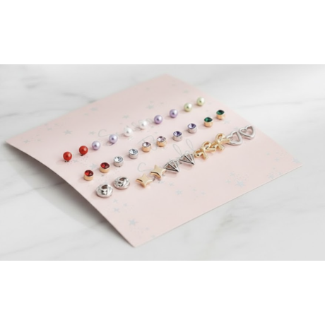 Korvakorusetti SEASON TO SPARKLE 15 paria korvakoruja