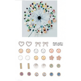 Korvakorusetti Make You Wish lahjasetti 14 paria korvakoruja