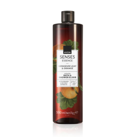 Senses ESSENCE Suihku/Kylpyeliksiiri Geranium Leaf&Orange 500ml