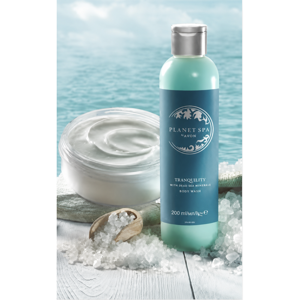 Planet Spa SETTI Tranquility Vartalovoi Kuolleen meren mineraaleilla 200ml & Suihkugeeli 200ml