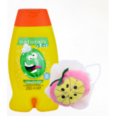 Naturals kids Grazy vesimeloni 2in1 Shampoo ja hoitoaine 250ml
