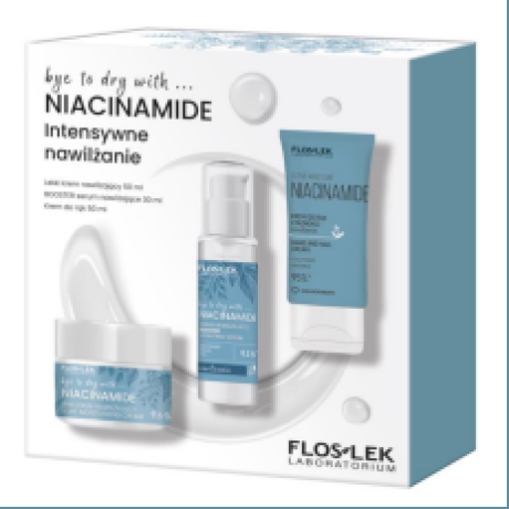 NIACINAMIDE lahjasetti (sis. kasvovoide, seerumi ja käsivoide) 50ml + 30ml + 50ml