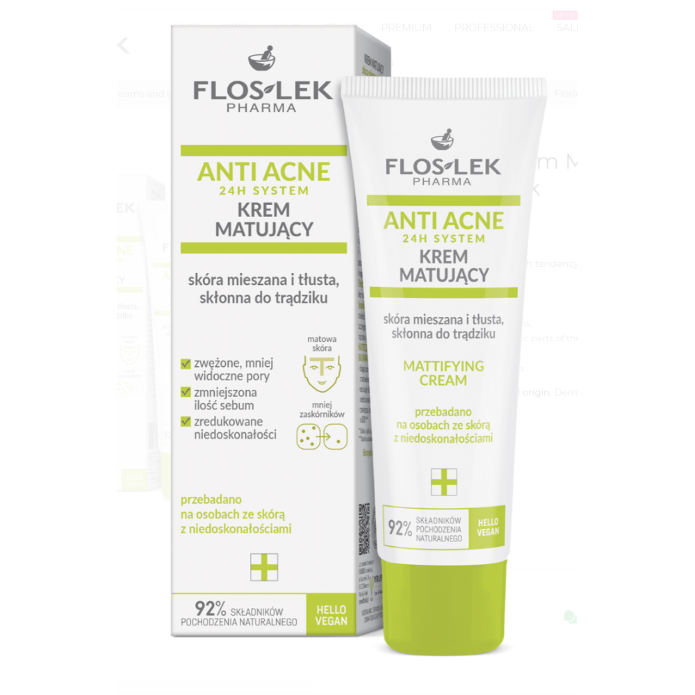 ANTI ACNE 24h Mattapintaistava päivävoide 50ml