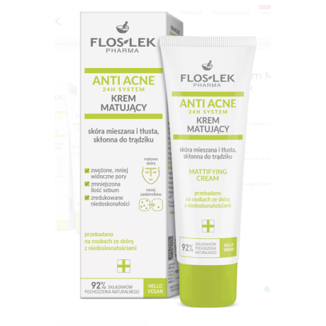ANTI ACNE 24h Mattapintaistava päivävoide 50ml