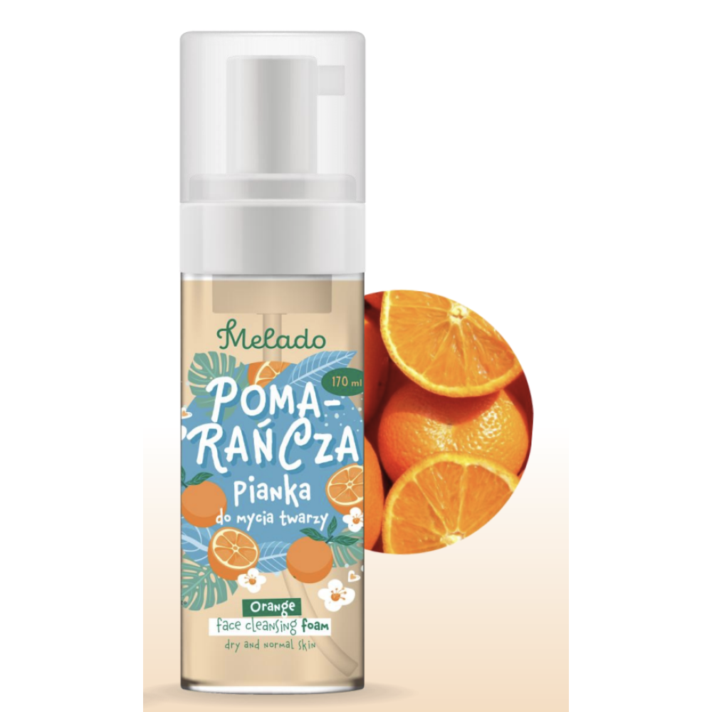 Kasvojen pesuvaahto kuivalle ja normaalille iholle Appelsiini 170ml
