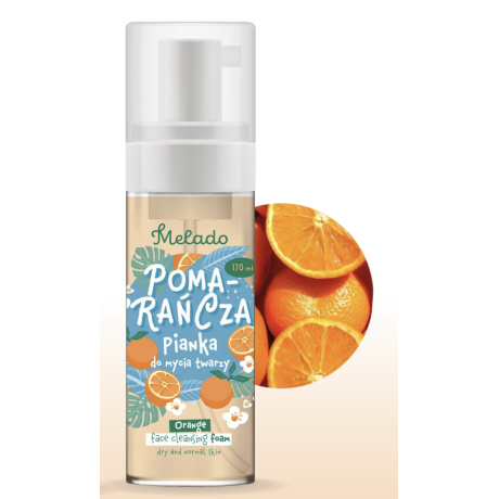 Kasvojen pesuvaahto kuivalle ja normaalille iholle Appelsiini 170ml