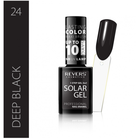 Solar Gel -Geelikynsilakka 10ml Deep Black 24