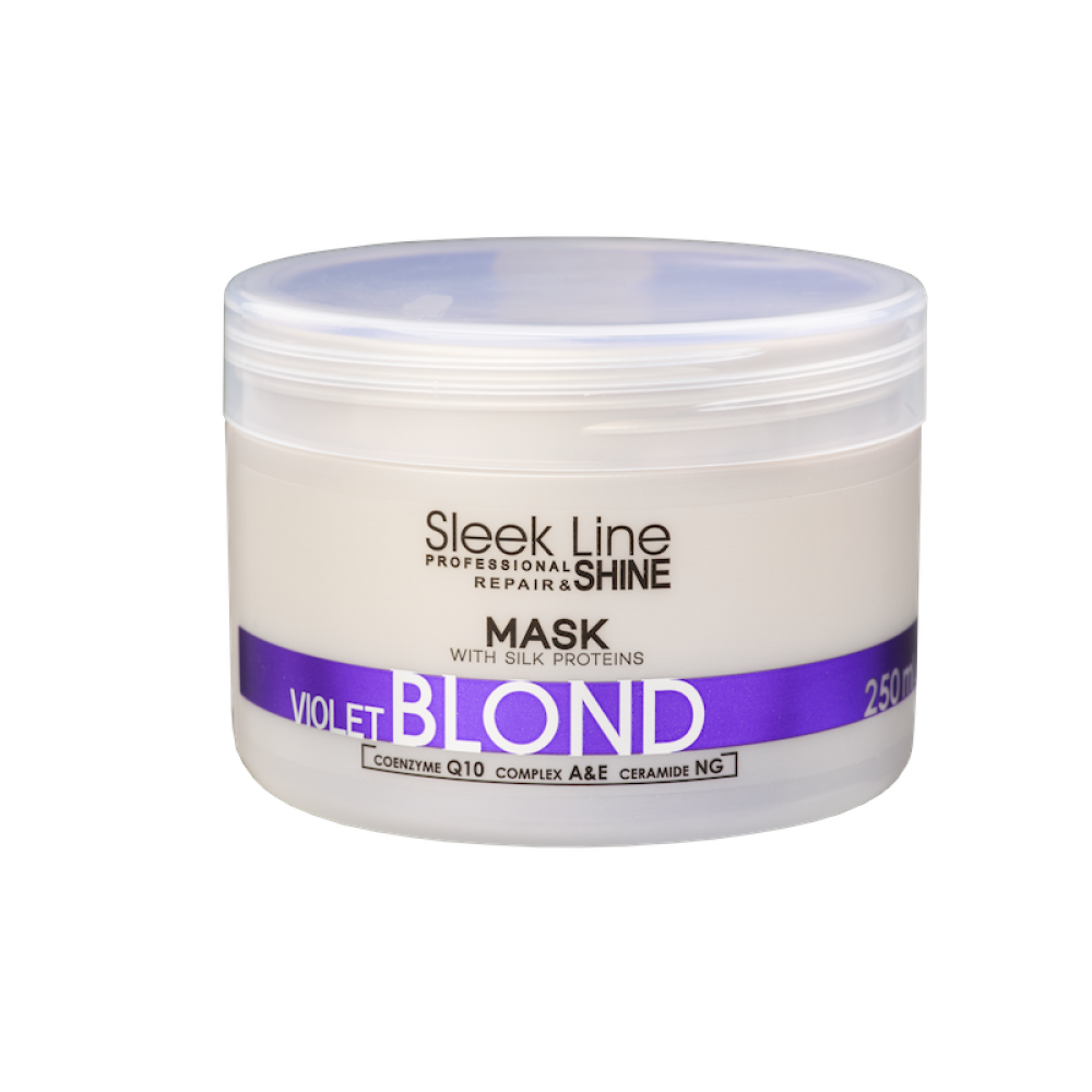 Sleek Line violetti hiusnaamio blondeille 250ml