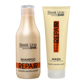 Sleek Line REPAIR setti sis. Shampoo 300ml + Hiusnaamio 250ml 