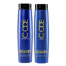 Keratin Code Hiusnaamio & Shampoo setti 250ml + 250ml