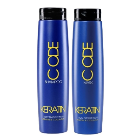 Keratin Code Hiusnaamio & Shampoo setti 250ml + 250ml