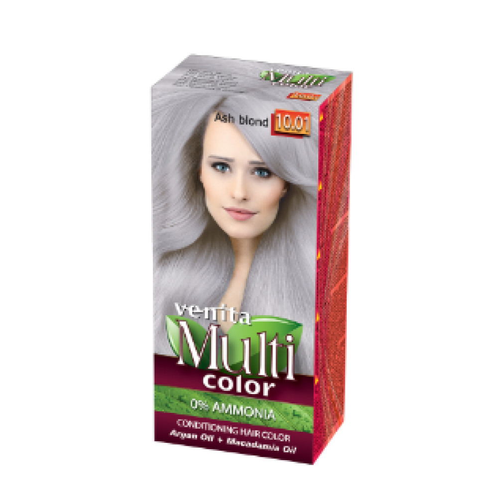 HIUSVÄRI Hoitava MultiColor - 10.01 Ash Blond 50ml + 50ml 