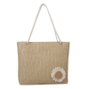 Olkalaukku Sunbloom Straw kukkakuviolla Khaki