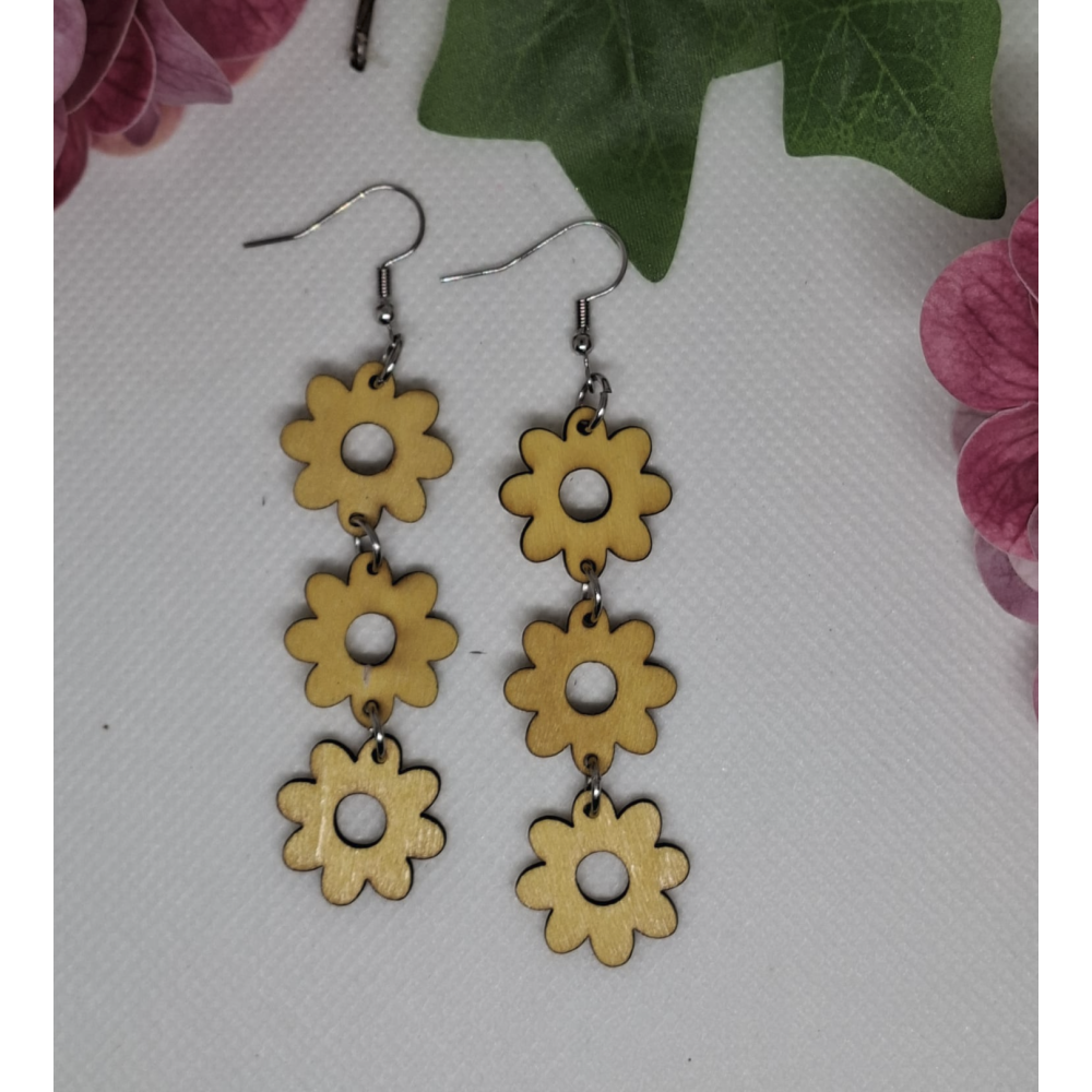 Korvakorut Kukka Keltainen 3 kukkaa