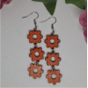 Korvakorut Kukka Oranssi 3 kukkaa