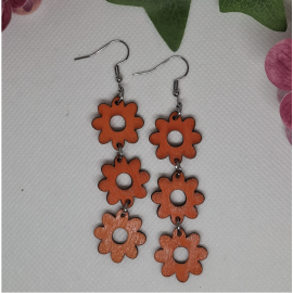 Korvakorut Kukka Oranssi 3 kukkaa