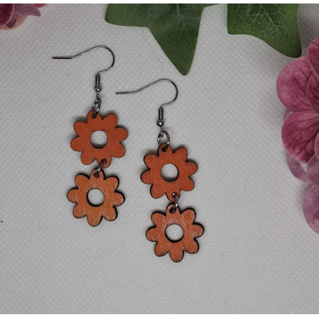 Korvakorut Kukka Oranssi 2 kukkaa